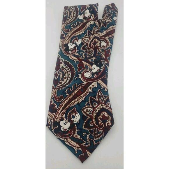 Disney Originals Other - Disney Mickey Mouse Necktie Silk Tie Originals WDC Walt Disney Company Paisley